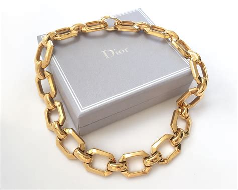 vintage dior necklace gold|old christian Dior jewelry.